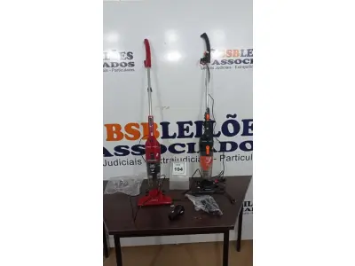 LOTE 104 -  02 ASPIRADORES DE PÓ MONDIAL. (NO ESTADO) ATENÇÃO! FAZER A VISITAÇÃO ANTES DE ARREMATAR, NÃO SABEMOS SE FUNCIONA, LEILÃO NÃO TEM GARANTIA E NEM DEVOLUÇÃO, SUJEITO A POSSÍVEIS AVARIAS VISÍVEIS/OCULTAS E/OU AUSÊNCIA DE COMPONENTES.