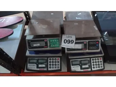LOTE 099 - 06 BALANÇAS DIGITAIS DIVERSAS MARCAS. (NO ESTADO) ATENÇÃO! FAZER A VISITAÇÃO ANTES DE ARREMATAR, NÃO SABEMOS SE FUNCIONA, LEILÃO NÃO TEM GARANTIA E NEM DEVOLUÇÃO, SUJEITO A POSSÍVEIS AVARIAS VISÍVEIS/OCULTAS E/OU AUSÊNCIA DE COMPONENTES.