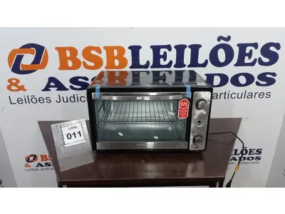 LOTE 011 - 01 FORNO ELÉTRICO 52L MARCA MONDIAL. (NO ESTADO) ATENÇÃO! FAZER A VISITAÇÃO ANTES DE ARREMATAR, NÃO SABEMOS SE FUNCIONA, LEILÃO NÃO TEM GARANTIA E NEM DEVOLUÇÃO, SUJEITO A POSSÍVEIS AVARIAS VISÍVEIS/OCULTAS E/OU AUSÊNCIA DE COMPONENTES.