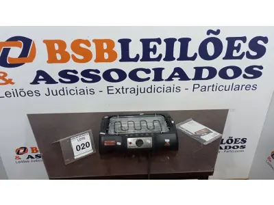 LOTE 020 - 01 CHURRASQUEIRA ELÉTRICA MARCA MONDIAL. (NO ESTADO) ATENÇÃO! FAZER A VISITAÇÃO ANTES DE ARREMATAR, NÃO SABEMOS SE FUNCIONA, LEILÃO NÃO TEM GARANTIA E NEM DEVOLUÇÃO, SUJEITO A POSSÍVEIS AVARIAS VISÍVEIS/OCULTAS E/OU AUSÊNCIA DE COMPONENTES.