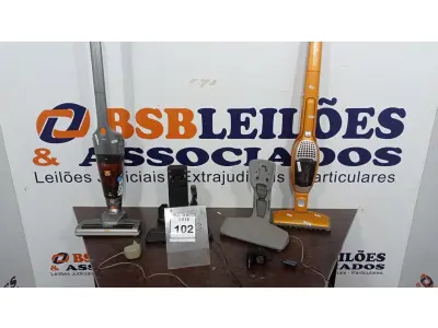LOTE 102 - 02 ASPIRADORES DE PÓ MÍDIA E ELECTROLUX (NO ESTADO) ATENÇÃO! FAZER A VISITAÇÃO ANTES DE ARREMATAR, NÃO SABEMOS SE FUNCIONA, LEILÃO NÃO TEM GARANTIA E NEM DEVOLUÇÃO, SUJEITO A POSSÍVEIS AVARIAS VISÍVEIS/OCULTAS E/OU AUSÊNCIA DE COMPONENTES.