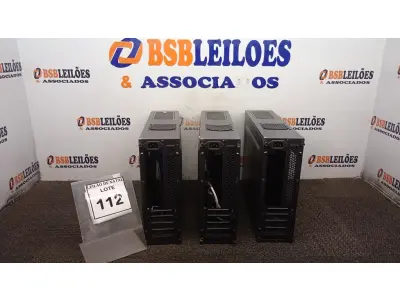 LOTE 112 - 03 GABINETES PARA COMPUTADOR. (NO ESTADO) ATENÇÃO! FAZER A VISITAÇÃO ANTES DE ARREMATAR, NÃO SABEMOS SE FUNCIONA, LEILÃO NÃO TEM GARANTIA E NEM DEVOLUÇÃO, SUJEITO A POSSÍVEIS AVARIAS VISÍVEIS/OCULTAS E/OU AUSÊNCIA DE COMPONENTES.