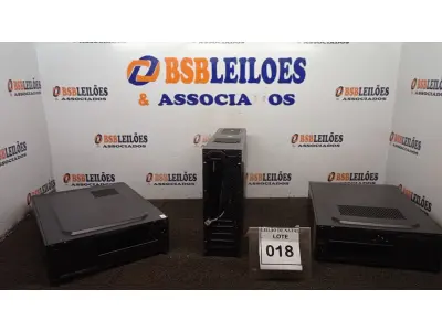 LOTE 018 - 03 GABINETES VAZIOS. (NO ESTADO) ATENÇÃO! FAZER A VISITAÇÃO ANTES DE ARREMATAR, NÃO SABEMOS SE FUNCIONA, LEILÃO NÃO TEM GARANTIA E NEM DEVOLUÇÃO, SUJEITO A POSSÍVEIS AVARIAS VISÍVEIS/OCULTAS E/OU AUSÊNCIA DE COMPONENTES.