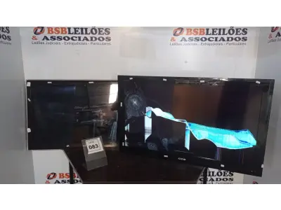 LOTE 083 - 01 TV SAMSUNG 40” E 01 TV CCE 42”. (NO ESTADO) ATENÇÃO! FAZER A VISITAÇÃO ANTES DE ARREMATAR, NÃO SABEMOS SE FUNCIONA, LEILÃO NÃO TEM GARANTIA E NEM DEVOLUÇÃO, SUJEITO A POSSÍVEIS AVARIAS VISÍVEIS/OCULTAS E/OU AUSÊNCIA DE COMPONENTES.
