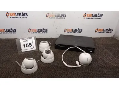LOTE 155 - 01 DVR MARCA INTELBRAS MODELO VD 3016 E 04CAMERAS DE MONITORAMENTO. (NO ESTADO) ATENÇÃO! FAZER A VISITAÇÃO ANTES DE ARREMATAR, NÃO SABEMOS SE FUNCIONA, LEILÃO NÃO TEM GARANTIA E NEM DEVOLUÇÃO, SUJEITO A POSSÍVEIS AVARIAS VISÍVEIS/OCULTAS E/OU AUSÊNCIA DE COMPONENTES.