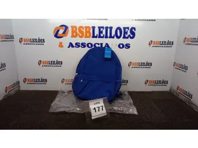 LOTE 177 - 01 MOCHILA NA COR AZUL MARCA GOCASE. (NO ESTADO) ATENÇÃO! FAZER A VISITAÇÃO ANTES DE ARREMATAR, NÃO SABEMOS SE FUNCIONA, LEILÃO NÃO TEM GARANTIA E NEM DEVOLUÇÃO, SUJEITO A POSSÍVEIS AVARIAS VISÍVEIS/OCULTAS E/OU AUSÊNCIA DE COMPONENTES.