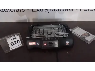 LOTE 020 - 01 CHURRASQUEIRA ELÉTRICA MARCA MONDIAL. (NO ESTADO) ATENÇÃO! FAZER A VISITAÇÃO ANTES DE ARREMATAR, NÃO SABEMOS SE FUNCIONA, LEILÃO NÃO TEM GARANTIA E NEM DEVOLUÇÃO, SUJEITO A POSSÍVEIS AVARIAS VISÍVEIS/OCULTAS E/OU AUSÊNCIA DE COMPONENTES.
