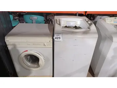 LOTE 423 - 01 MÁQUINA DE LAVAR PARA RETIRADA DE PEÇAS E 01 SECADORA MARCA BOSCH. (NO ESTADO) ATENÇÃO! FAZER A VISITAÇÃO ANTES DE ARREMATAR, NÃO SABEMOS SE FUNCIONA, LEILÃO NÃO TEM GARANTIA E NEM DEVOLUÇÃO, SUJEITO A POSSÍVEIS AVARIAS VISÍVEIS/OCULTAS E/OU AUSÊNCIA DE COMPONENTES.