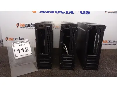 LOTE 112 - 03 GABINETES PARA COMPUTADOR. (NO ESTADO) ATENÇÃO! FAZER A VISITAÇÃO ANTES DE ARREMATAR, NÃO SABEMOS SE FUNCIONA, LEILÃO NÃO TEM GARANTIA E NEM DEVOLUÇÃO, SUJEITO A POSSÍVEIS AVARIAS VISÍVEIS/OCULTAS E/OU AUSÊNCIA DE COMPONENTES.
