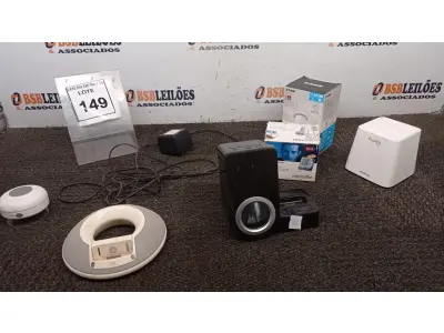 LOTE 149 - 01 MEDIDOR DE PRESSÃO, 02 CAIXAS DE SOM PARA IPOD, 02 ROTEADORES E 01 CAIXINHA DE SOM PARA BANHEIRO. (NO ESTADO) ATENÇÃO! FAZER A VISITAÇÃO ANTES DE ARREMATAR, NÃO SABEMOS SE FUNCIONA, LEILÃO NÃO TEM GARANTIA E NEM DEVOLUÇÃO, SUJEITO A POSSÍVEIS AVARIAS VISÍVEIS/OCULTAS E/OU AUSÊNCIA DE COMPONENTES.