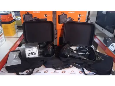 LOTE 263 - 05 SECADORES DE CABELO COM MALETA SENDO 127V MARCA MALLORY. (NO ESTADO) ATENÇÃO! FAZER A VISITAÇÃO ANTES DE ARREMATAR, NÃO SABEMOS SE FUNCIONA, LEILÃO NÃO TEM GARANTIA E NEM DEVOLUÇÃO, SUJEITO A POSSÍVEIS AVARIAS VISÍVEIS/OCULTAS E/OU AUSÊNCIA DE COMPONENTES.