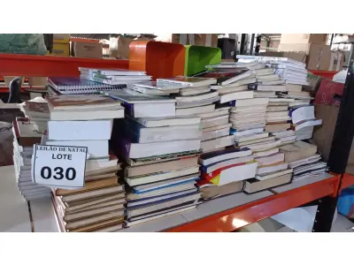 LOTE 030 - 01 LOTE COM GRANDE QUANTIDADE DE LIVROS E 02 PRATELEIRAS ORGANIZADORA. (NO ESTADO) ATENÇÃO! FAZER A VISITAÇÃO ANTES DE ARREMATAR, NÃO SABEMOS SE FUNCIONA, LEILÃO NÃO TEM GARANTIA E NEM DEVOLUÇÃO, SUJEITO A POSSÍVEIS AVARIAS VISÍVEIS/OCULTAS E/OU AUSÊNCIA DE COMPONENTES.