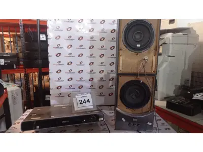 LOTE 244 - 01 DVD HOME THEATER MARCA PHILCO COM 02 CAIXAS MARCAS DIVOOM. (NO ESTADO) ATENÇÃO! FAZER A VISITAÇÃO ANTES DE ARREMATAR, NÃO SABEMOS SE FUNCIONA, LEILÃO NÃO TEM GARANTIA E NEM DEVOLUÇÃO, SUJEITO A POSSÍVEIS AVARIAS VISÍVEIS/OCULTAS E/OU AUSÊNCIA DE COMPONENTES.
