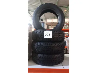 LOTE 203 - 04 PNEUS REMOLD MEDIDA 175/65 R14. (NO ESTADO) ATENÇÃO! FAZER A VISITAÇÃO ANTES DE ARREMATAR, NÃO SABEMOS SE FUNCIONA, LEILÃO NÃO TEM GARANTIA E NEM DEVOLUÇÃO, SUJEITO A POSSÍVEIS AVARIAS VISÍVEIS/OCULTAS E/OU AUSÊNCIA DE COMPONENTES.