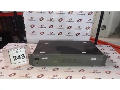 LOTE 243 - 01 MATRIX SWITCHER MODELO PVS-820S MARCA SONY. (NO ESTADO) ATENÇÃO! FAZER A VISITAÇÃO ANTES DE ARREMATAR, NÃO SABEMOS SE FUNCIONA, LEILÃO NÃO TEM GARANTIA E NEM DEVOLUÇÃO, SUJEITO A POSSÍVEIS AVARIAS VISÍVEIS/OCULTAS E/OU AUSÊNCIA DE COMPONENTES.