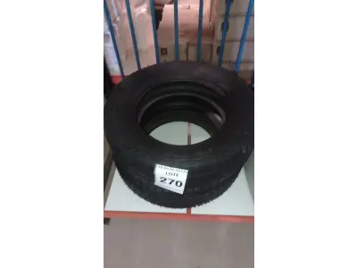 LOTE 270 - 02 PNEUS REMOLD MEDIDA 175/70 R14. (NO ESTADO) ATENÇÃO! FAZER A VISITAÇÃO ANTES DE ARREMATAR, NÃO SABEMOS SE FUNCIONA, LEILÃO NÃO TEM GARANTIA E NEM DEVOLUÇÃO, SUJEITO A POSSÍVEIS AVARIAS VISÍVEIS/OCULTAS E/OU AUSÊNCIA DE COMPONENTES.