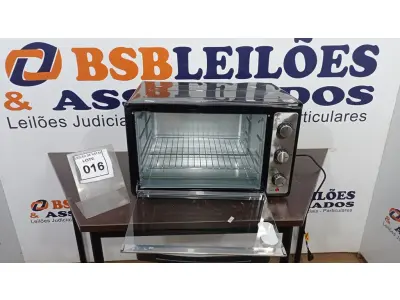 LOTE 016 - 01 FORNO ELÉTRICO 52L MARCA MONDIAL. (NO ESTADO) ATENÇÃO! FAZER A VISITAÇÃO ANTES DE ARREMATAR, NÃO SABEMOS SE FUNCIONA, LEILÃO NÃO TEM GARANTIA E NEM DEVOLUÇÃO, SUJEITO A POSSÍVEIS AVARIAS VISÍVEIS/OCULTAS E/OU AUSÊNCIA DE COMPONENTES.