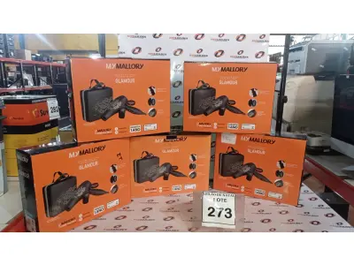 LOTE 273 - 05 SECADORES DE CABELO COM MALETA SENDO 127V MARCA MALLORY. (NO ESTADO) ATENÇÃO! FAZER A VISITAÇÃO ANTES DE ARREMATAR, NÃO SABEMOS SE FUNCIONA, LEILÃO NÃO TEM GARANTIA E NEM DEVOLUÇÃO, SUJEITO A POSSÍVEIS AVARIAS VISÍVEIS/OCULTAS E/OU AUSÊNCIA DE COMPONENTES.