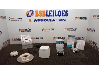 LOTE 149 - 01 MEDIDOR DE PRESSÃO, 02 CAIXAS DE SOM PARA IPOD, 02 ROTEADORES E 01 CAIXINHA DE SOM PARA BANHEIRO. (NO ESTADO) ATENÇÃO! FAZER A VISITAÇÃO ANTES DE ARREMATAR, NÃO SABEMOS SE FUNCIONA, LEILÃO NÃO TEM GARANTIA E NEM DEVOLUÇÃO, SUJEITO A POSSÍVEIS AVARIAS VISÍVEIS/OCULTAS E/OU AUSÊNCIA DE COMPONENTES.