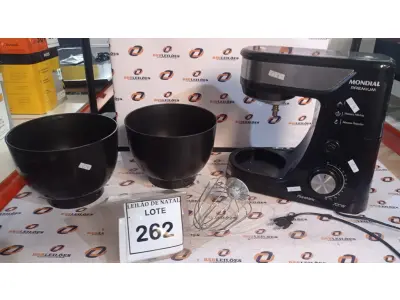 LOTE 262 - 01 BATEDEIRA TIPO PLANETÁRIA MARCA MONDIAL. (NO ESTADO) ATENÇÃO! FAZER A VISITAÇÃO ANTES DE ARREMATAR, NÃO SABEMOS SE FUNCIONA, LEILÃO NÃO TEM GARANTIA E NEM DEVOLUÇÃO, SUJEITO A POSSÍVEIS AVARIAS VISÍVEIS/OCULTAS E/OU AUSÊNCIA DE COMPONENTES.