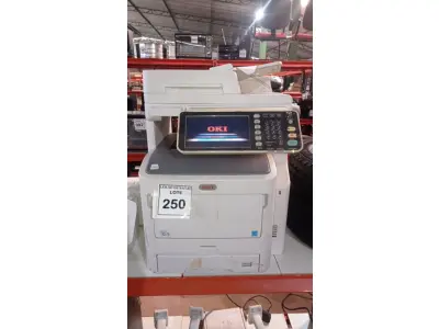 LOTE 250 - 01 IMPRESSORA MULTIFUNCIONAL MODELO MPS5502MB MARCA OKI. (NO ESTADO) ATENÇÃO! FAZER A VISITAÇÃO ANTES DE ARREMATAR, NÃO SABEMOS SE FUNCIONA, LEILÃO NÃO TEM GARANTIA E NEM DEVOLUÇÃO, SUJEITO A POSSÍVEIS AVARIAS VISÍVEIS/OCULTAS E/OU AUSÊNCIA DE COMPONENTES.