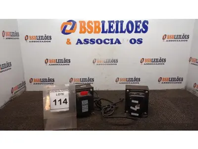 LOTE 114 - 02 TRANSFORMADORES. (NO ESTADO) ATENÇÃO! FAZER A VISITAÇÃO ANTES DE ARREMATAR, NÃO SABEMOS SE FUNCIONA, LEILÃO NÃO TEM GARANTIA E NEM DEVOLUÇÃO, SUJEITO A POSSÍVEIS AVARIAS VISÍVEIS/OCULTAS E/OU AUSÊNCIA DE COMPONENTES.