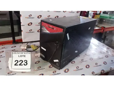 LOTE 223 - 01 NOBREAK MARCA SAFE SERVER 2KVA. (NO ESTADO) ATENÇÃO! FAZER A VISITAÇÃO ANTES DE ARREMATAR, NÃO SABEMOS SE FUNCIONA, LEILÃO NÃO TEM GARANTIA E NEM DEVOLUÇÃO, SUJEITO A POSSÍVEIS AVARIAS VISÍVEIS/OCULTAS E/OU AUSÊNCIA DE COMPONENTES.