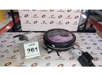 LOTE 261 - 01 ASPIRADOR ROBÔ MARCA MONDIAL. (NO ESTADO) ATENÇÃO! FAZER A VISITAÇÃO ANTES DE ARREMATAR, NÃO SABEMOS SE FUNCIONA, LEILÃO NÃO TEM GARANTIA E NEM DEVOLUÇÃO, SUJEITO A POSSÍVEIS AVARIAS VISÍVEIS/OCULTAS E/OU AUSÊNCIA DE COMPONENTES.