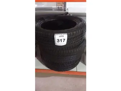 LOTE 317 - 03 PNEUS REMOLD 195/55 R16. (NO ESTADO) ATENÇÃO! FAZER A VISITAÇÃO ANTES DE ARREMATAR, NÃO SABEMOS SE FUNCIONA, LEILÃO NÃO TEM GARANTIA E NEM DEVOLUÇÃO, SUJEITO A POSSÍVEIS AVARIAS VISÍVEIS/OCULTAS E/OU AUSÊNCIA DE COMPONENTES.