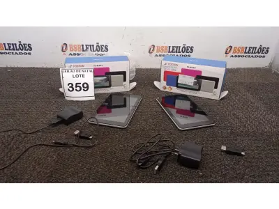 LOTE 359 - 02 TABLETS MARCA FOSOTN COM CRREGADOR. (NO ESTADO) ATENÇÃO! FAZER A VISITAÇÃO ANTES DE ARREMATAR, NÃO SABEMOS SE FUNCIONA, LEILÃO NÃO TEM GARANTIA E NEM DEVOLUÇÃO, SUJEITO A POSSÍVEIS AVARIAS VISÍVEIS/OCULTAS E/OU AUSÊNCIA DE COMPONENTES.