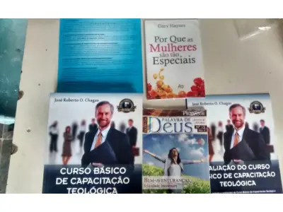 LOTE 075 - 01 LOTE LIVROS ESTUDO DE TEOLOGIAS NOVOS SEM USO. (NO ESTADO) ATENÇÃO! FAZER A VISITAÇÃO ANTES DE ARREMATAR, NÃO SABEMOS SE FUNCIONA, LEILÃO NÃO TEM GARANTIA E NEM DEVOLUÇÃO, SUJEITO A POSSÍVEIS AVARIAS VISÍVEIS/OCULTAS E/OU AUSÊNCIA DE COMPONENTES.