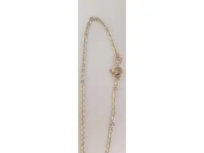 LOTE 087 - 01 CORRENTINHA DE BRAÇOS  DE PRATA 925 21CM ABERTA E 10 CM FECHADA 2G. (NO ESTADO) ATENÇÃO! FAZER A VISITAÇÃO ANTES DE ARREMATAR, NÃO SABEMOS SE FUNCIONA, LEILÃO NÃO TEM GARANTIA E NEM DEVOLUÇÃO, SUJEITO A POSSÍVEIS AVARIAS VISÍVEIS/OCULTAS E/OU AUSÊNCIA DE COMPONENTES.