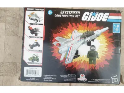 LOTE 105 - 01 GI JOE ( COMANDOS EM AÇAO) SKYSTRIKER SET NOVO NA CAIXA. (NO ESTADO) ATENÇÃO! FAZER A VISITAÇÃO ANTES DE ARREMATAR, NÃO SABEMOS SE FUNCIONA, LEILÃO NÃO TEM GARANTIA E NEM DEVOLUÇÃO, SUJEITO A POSSÍVEIS AVARIAS VISÍVEIS/OCULTAS E/OU AUSÊNCIA DE COMPONENTES.