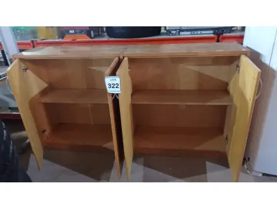 LOTE 322 - 01 ARMÁRIO BAIXO COM 04 PORTAS. (NO ESTADO) ATENÇÃO! FAZER A VISITAÇÃO ANTES DE ARREMATAR, NÃO SABEMOS SE FUNCIONA, LEILÃO NÃO TEM GARANTIA E NEM DEVOLUÇÃO, SUJEITO A POSSÍVEIS AVARIAS VISÍVEIS/OCULTAS E/OU AUSÊNCIA DE COMPONENTES.