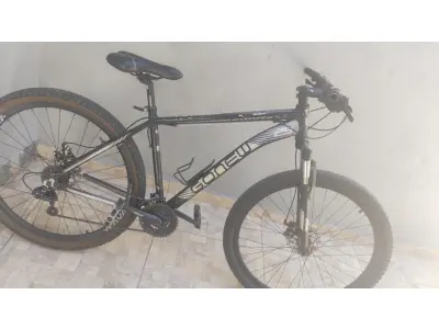 LOTE 027 - 01 BICICLETA ARO 29 GONEW ENDORPHINE 5,3 MTB FOI TODA RESIVIDAS RECENTEMENTE. (NO ESTADO) ATENÇÃO! FAZER A VISITAÇÃO ANTES DE ARREMATAR, NÃO SABEMOS SE FUNCIONA, LEILÃO NÃO TEM GARANTIA E NEM DEVOLUÇÃO, SUJEITO A POSSÍVEIS AVARIAS VISÍVEIS/OCULTAS E/OU AUSÊNCIA DE COMPONENTES.