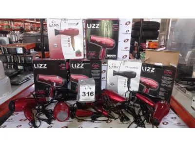 LOTE 316 - 07 SECADORES DE CABELO DE MARCAS DIVERSAS 220V. (NO ESTADO) ATENÇÃO! FAZER A VISITAÇÃO ANTES DE ARREMATAR, NÃO SABEMOS SE FUNCIONA, LEILÃO NÃO TEM GARANTIA E NEM DEVOLUÇÃO, SUJEITO A POSSÍVEIS AVARIAS VISÍVEIS/OCULTAS E/OU AUSÊNCIA DE COMPONENTES.