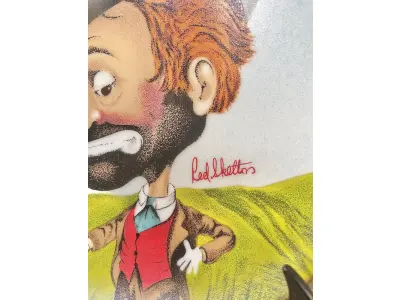 LOTE 064 - 01 PRATO VINTAGE DE COLECIONADOR, DESENHO DE PALHAÇO INTITULADO "FREDDIE'S SHACK" DE RED SKELTON  PEÇA ASSINADO PELO ARTISTA. TEM UM DESIGN MULTICOLORIDO E COLORIDO. PEÇA PRODUZIDO NOS ESTADOS UNIDOS DE CERÂMICA DE ALTA QUALIDADE COM 21 CM DE DIÂMETRO , É UMA PEÇA DE EDIÇÃO LIMITADA DO FINAL DO SÉCULO XX (1980-1989). TIRAGEM: DE 8147/10,000 ESTE PRATO É PERFEITO PARA COLECIONADORES DE ITENS COM TEMÁTICA CIRCENSE E PARA AQUELES QUE APRECIAM A ARTE DE PEÇAS VINTAGE. COM CAIXA ORIGINAL. ITEM COMPRADO EM GARAGEM DE ANTIGUIDADES NOS EUA.SUPORTE PARA PRATO NÃO INCLUÍDO NESTA VENDA. (NO ESTADO) ATENÇÃO! FAZER A VISITAÇÃO ANTES DE ARREMATAR, NÃO SABEMOS SE FUNCIONA, LEILÃO NÃO TEM GARANTIA E NEM DEVOLUÇÃO, SUJEITO A POSSÍVEIS AVARIAS VISÍVEIS/OCULTAS E/OU AUSÊNCIA DE COMPONENTES.