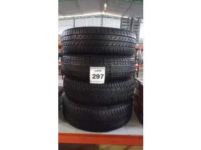 LOTE 297 - 04 PNEUS REMOLD 185/70 R14. (NO ESTADO) ATENÇÃO! FAZER A VISITAÇÃO ANTES DE ARREMATAR, NÃO SABEMOS SE FUNCIONA, LEILÃO NÃO TEM GARANTIA E NEM DEVOLUÇÃO, SUJEITO A POSSÍVEIS AVARIAS VISÍVEIS/OCULTAS E/OU AUSÊNCIA DE COMPONENTES.