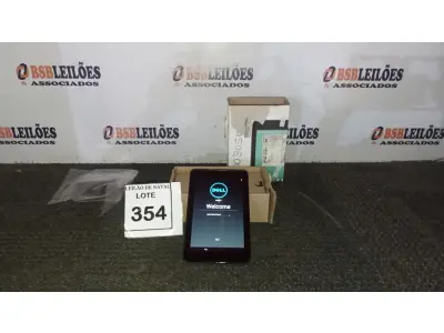 LOTE 354 - 01 TABLET MARCA DELL. (NO ESTADO) ATENÇÃO! FAZER A VISITAÇÃO ANTES DE ARREMATAR, NÃO SABEMOS SE FUNCIONA, LEILÃO NÃO TEM GARANTIA E NEM DEVOLUÇÃO, SUJEITO A POSSÍVEIS AVARIAS VISÍVEIS/OCULTAS E/OU AUSÊNCIA DE COMPONENTES.
