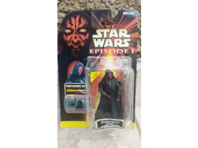 01 BONECO DE COLEÇÃO DARTH MAUL TATOOINE COMM TECH STAR WARS EPISÓDIO 1 HASBRO. (NO ESTADO) ATENÇÃO! FAZER A VISITAÇÃO ANTES DE ARREMATAR, NÃO SABEMOS SE FUNCIONA, LEILÃO NÃO TEM GARANTIA E NEM DEVOLUÇÃO, SUJEITO A POSSÍVEIS AVARIAS VISÍVEIS/OCULTAS E/OU AUSÊNCIA DE COMPONENTES.