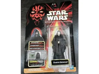01 HASBRO - STAR WARS EPISÓDIO 1 - FIGURA DARTH SIDIOUS - CHIP DE TECNOLOGIA DE COMUNICAÇÃO (LACRADO) . (NO ESTADO) ATENÇÃO! FAZER A VISITAÇÃO ANTES DE ARREMATAR, NÃO SABEMOS SE FUNCIONA, LEILÃO NÃO TEM GARANTIA E NEM DEVOLUÇÃO, SUJEITO A POSSÍVEIS AVARIAS VISÍVEIS/OCULTAS E/OU AUSÊNCIA DE COMPONENTES.