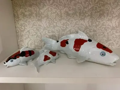 01 LOTE 03 CARPAS IMPORTADAS DE CERÂMICA VITRIFICADA, ADQUIRIDOS EM BALI. MAIOR MED. 35 CM DE LARGURA. UMA DELAS APRESENTA DISCRETO BICADO. (NO ESTADO) ATENÇÃO! FAZER A VISITAÇÃO ANTES DE ARREMATAR, NÃO SABEMOS SE FUNCIONA, LEILÃO NÃO TEM GARANTIA E NEM DEVOLUÇÃO, SUJEITO A POSSÍVEIS AVARIAS VISÍVEIS/OCULTAS E/OU AUSÊNCIA DE COMPONENTES.