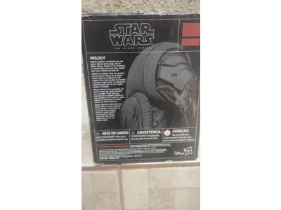 LOTE 102 - 01 BONECO DE COLEÇÃO STAR WARS BLACK SERIES 6" INCH MOLOCH ACTION FIGURE NOVO NA CAIXA LACRADO. (NO ESTADO) ATENÇÃO! FAZER A VISITAÇÃO ANTES DE ARREMATAR, NÃO SABEMOS SE FUNCIONA, LEILÃO NÃO TEM GARANTIA E NEM DEVOLUÇÃO, SUJEITO A POSSÍVEIS AVARIAS VISÍVEIS/OCULTAS E/OU AUSÊNCIA DE COMPONENTES.