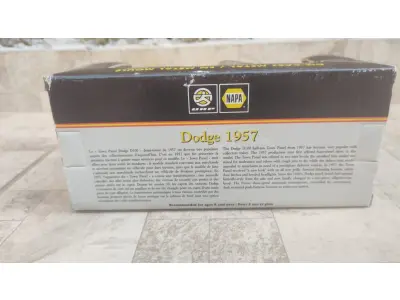 LOTE 237 - 01 RARA MINIATURA  BANCO DE COLECIONADOR NAPA LIMITED EDITION DODGE 1957 NOVA NA CAIXA ITEM RARO. ITEM COMPRADO E GARAGENS DE ANTIGUIDADES NOS EUA. (NO ESTADO) ATENÇÃO! FAZER A VISITAÇÃO ANTES DE ARREMATAR, NÃO SABEMOS SE FUNCIONA, LEILÃO NÃO TEM GARANTIA E NEM DEVOLUÇÃO, SUJEITO A POSSÍVEIS AVARIAS VISÍVEIS/OCULTAS E/OU AUSÊNCIA DE COMPONENTES.