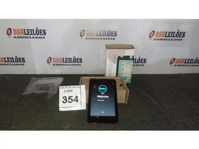 LOTE 354 - 01 TABLET MARCA DELL. (NO ESTADO) ATENÇÃO! FAZER A VISITAÇÃO ANTES DE ARREMATAR, NÃO SABEMOS SE FUNCIONA, LEILÃO NÃO TEM GARANTIA E NEM DEVOLUÇÃO, SUJEITO A POSSÍVEIS AVARIAS VISÍVEIS/OCULTAS E/OU AUSÊNCIA DE COMPONENTES.