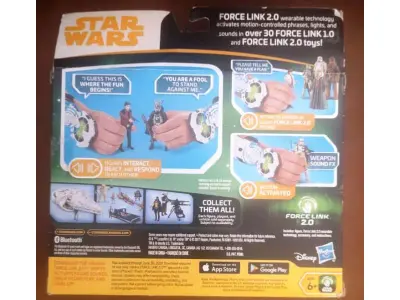 LOTE 126 - 01 STAR WARS STARTER SET FORCE LINK 2.0 HAN SOLO STARTER SET NOVO N CAIXA LACRADO,.ITEM COMPRADO EM GARAGEM DE ANTIGUIDADES NOS EUA. (NO ESTADO) ATENÇÃO! FAZER A VISITAÇÃO ANTES DE ARREMATAR, NÃO SABEMOS SE FUNCIONA, LEILÃO NÃO TEM GARANTIA E NEM DEVOLUÇÃO, SUJEITO A POSSÍVEIS AVARIAS VISÍVEIS/OCULTAS E/OU AUSÊNCIA DE COMPONENTES.