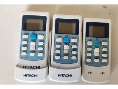 LOTE 412 - 01 LOTE COM CONTROLES PARA AR CONDICIONADO. (NO ESTADO) ATENÇÃO! FAZER A VISITAÇÃO ANTES DE ARREMATAR, NÃO SABEMOS SE FUNCIONA, LEILÃO NÃO TEM GARANTIA E NEM DEVOLUÇÃO, SUJEITO A POSSÍVEIS AVARIAS VISÍVEIS/OCULTAS E/OU AUSÊNCIA DE COMPONENTES.