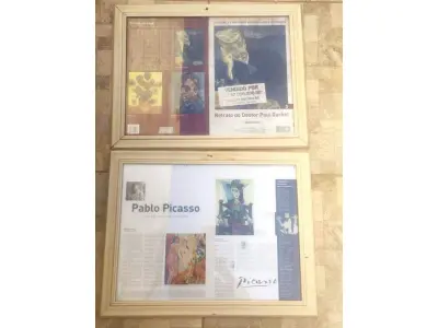 LOTE 410 - 01 LOTE COM QUADROS ANTIGOS. (NO ESTADO) ATENÇÃO! FAZER A VISITAÇÃO ANTES DE ARREMATAR, NÃO SABEMOS SE FUNCIONA, LEILÃO NÃO TEM GARANTIA E NEM DEVOLUÇÃO, SUJEITO A POSSÍVEIS AVARIAS VISÍVEIS/OCULTAS E/OU AUSÊNCIA DE COMPONENTES.