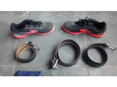 01 LOTE COM CAMISA NOVA TAM, M CHUTEIRA NOVA CINTOS. (NO ESTADO) ATENÇÃO! FAZER A VISITAÇÃO ANTES DE ARREMATAR, NÃO SABEMOS SE FUNCIONA, LEILÃO NÃO TEM GARANTIA E NEM DEVOLUÇÃO, SUJEITO A POSSÍVEIS AVARIAS VISÍVEIS/OCULTAS E/OU AUSÊNCIA DE COMPONENTES.