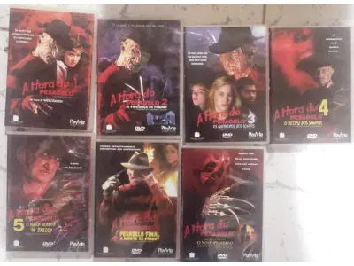 LOTE 453 - COLEÇÃO A HORA DO PESADELO - 7 FILMES TODOS ORIGINAIS ESTADO DE NOVOS. (NO ESTADO) ATENÇÃO! FAZER A VISITAÇÃO ANTES DE ARREMATAR, NÃO SABEMOS SE FUNCIONA, LEILÃO NÃO TEM GARANTIA E NEM DEVOLUÇÃO, SUJEITO A POSSÍVEIS AVARIAS VISÍVEIS/OCULTAS E/OU AUSÊNCIA DE COMPONENTES.